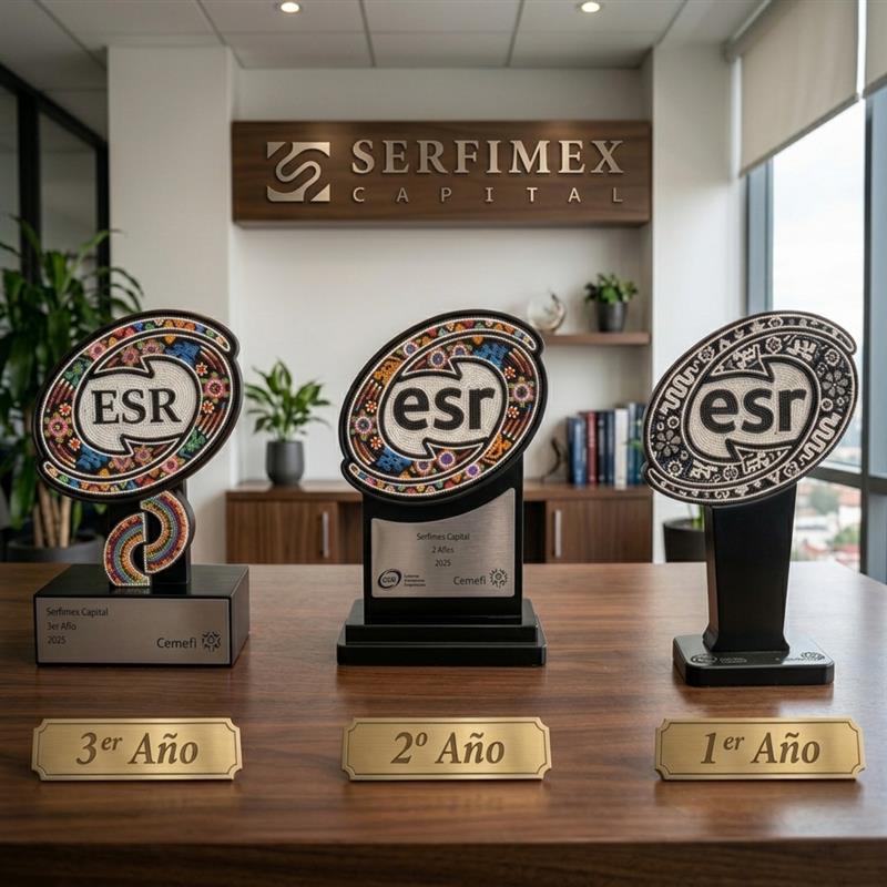 Distintivos de Empresa Socialmente Responsable de Serfimex Capital